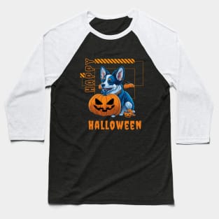 cute blue merle corgi Halloween Baseball T-Shirt